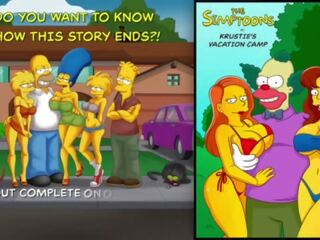 Krustie's Vacation Camp with elite chicks&excl; - The Simptoons