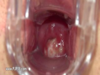 Ginecomastia juguete dentro de su voluptuoso vagina